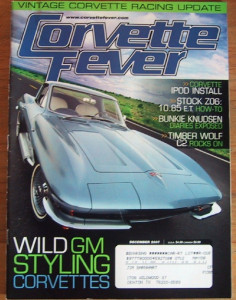 CORVETTE FEVER 2007 DEC - 1-OFF '64, HOT TUNES, RACING